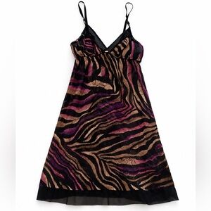 Victoria’s Secret Very Sexy Babydoll Chemise XS Animal Print Lingerie Nightie